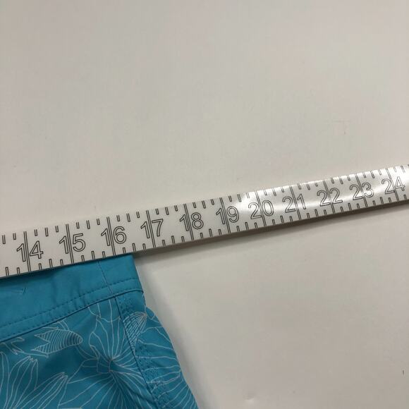 Vissla 32 (Fit 32W) Surf Swim Board Stretch 8" Shorts All Over Print Blue MINT - Picture 3 of 8